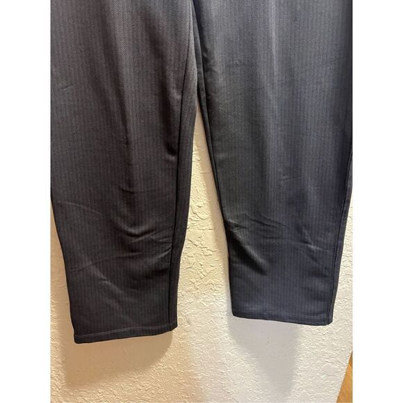 Mondetta Black & Grey Herringbone Straight Leg Pants Woman’s XL NEW - Picture 2 of 14